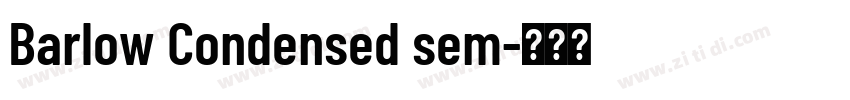 Barlow Condensed sem字体转换